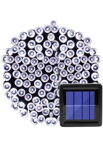 Güneş Işıkları 200LED Noel Dekorasyonu Pırıltı Işıkları Veranda Açık Şenlikli Parti Atmosferi 100LED Dize Işıkları (Yurt Dışından)