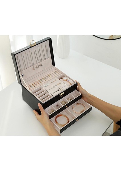 Taşınabilir Takı Organizatör Büyük Vintage Kutu (Yurt Dışından) modelleri