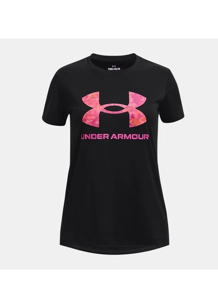 Under Armour Kız Çocuk UA Tech™ Baskılı Fill Big Logo Kısa Kollu 1377016-004