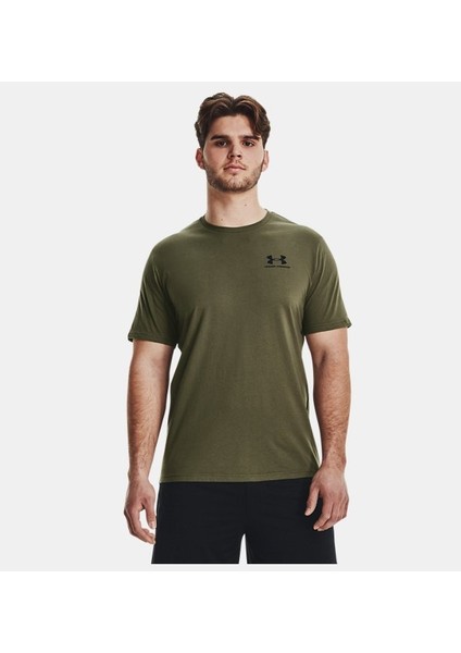 Erkek UA Sportstyle Left Chest Kısa Kollu Tişört 1326799-392