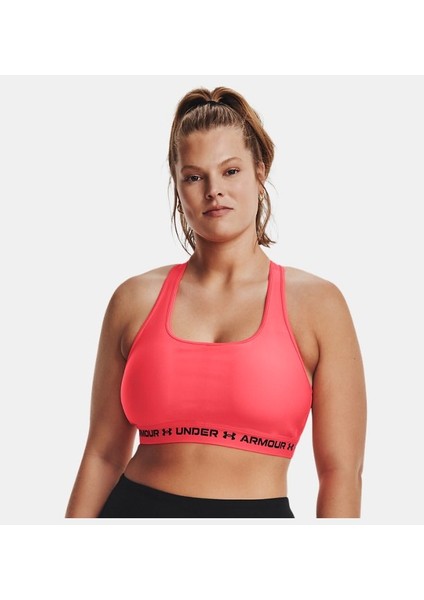 Kadın Armour® Mid Çapraz Sırtlı Spor Sütyeni 1361034-629