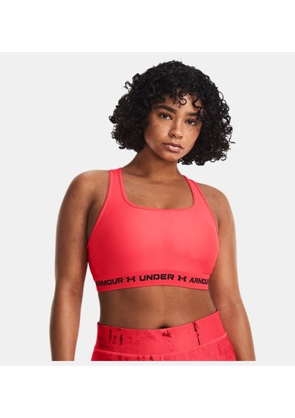Kadın Armour® Mid Çapraz Sırtlı Spor Sütyeni 1361034-629