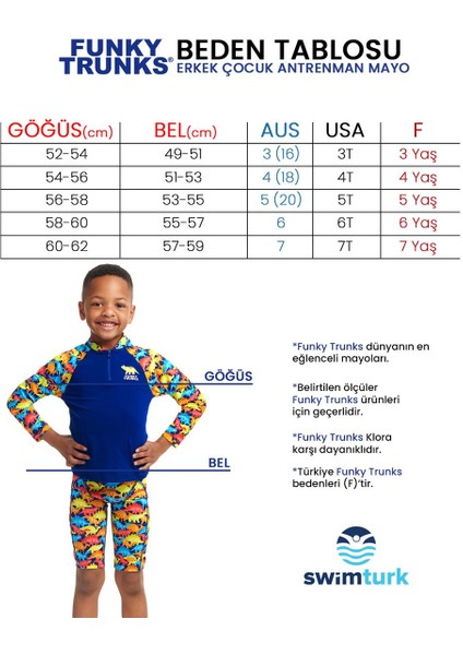 Swimmasaurus Erkek Çocuk Uv Üst Mayo, Uv Korumalı Üst