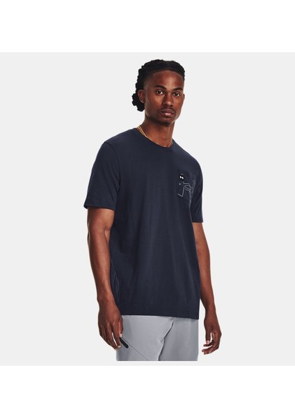 Erkek UA Elevated Core Pocket Kısa Kollu 1379554-410
