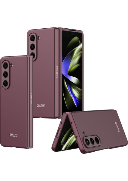 Cep Case Samsung Galaxy Z Fold 5 Kılıf Matte Yüzey Kamera Korumalı Slim Hard Orjinal Tam Kalıp Kapak