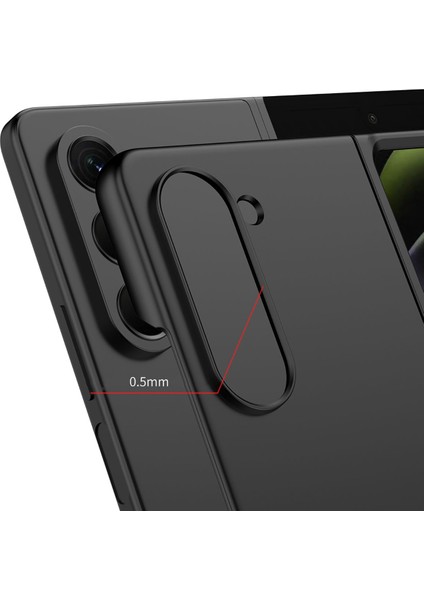 Cep Case Samsung Galaxy Z Fold 5 Kılıf Matte Yüzey Kamera Korumalı Slim Hard Orjinal Tam Kalıp Kapak