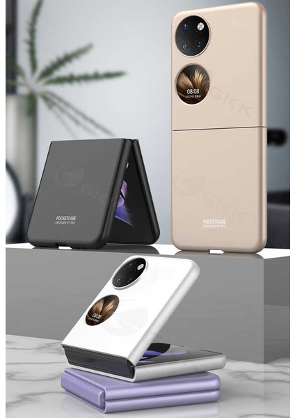 Huawei P50 Pocket Kılıf Matte Yüzey Kamera Korumalı Slim Hard Orjinal Tam Kalıp Kapak modelleri