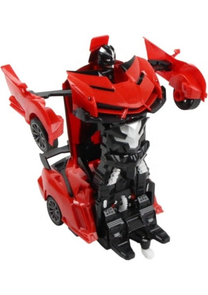Oyuncak Uzaktan Kumandalı Transformers Tarzı Robota Dönüşen Oyuncak Araba Ferrari