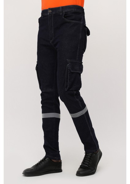 Iş Pantolonu Klasik Model Kot Likralı 6 Cepli fırsatları