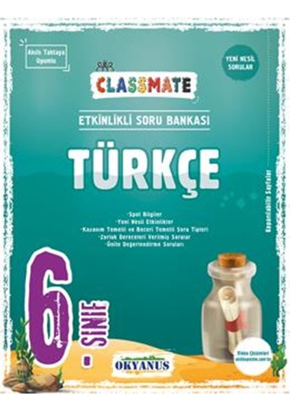 Yayınları 6.sınıf 4'lü Classmate Soru Bankası Seti