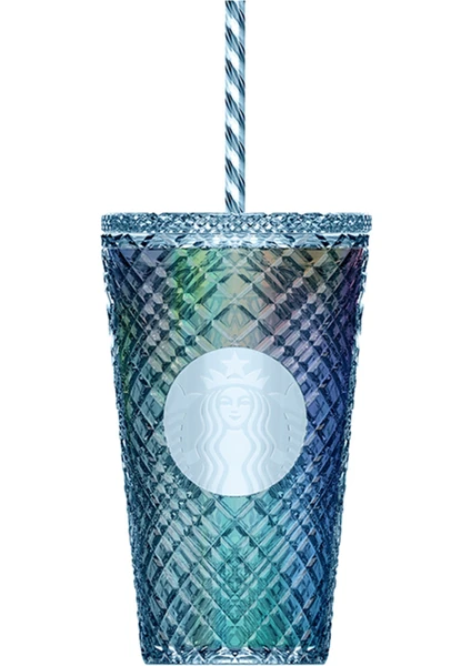 Starbucks® Parlak Plastik Soğuk Içecek Bardağı - Mavi - 473 ml - 11148819