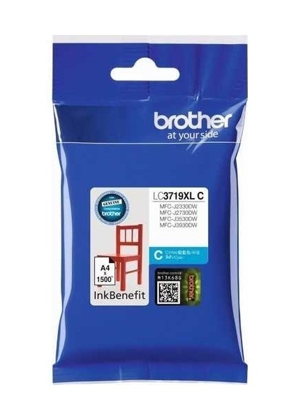 HPZR Brother LC3719XL Mavi Orjinal Kartuş