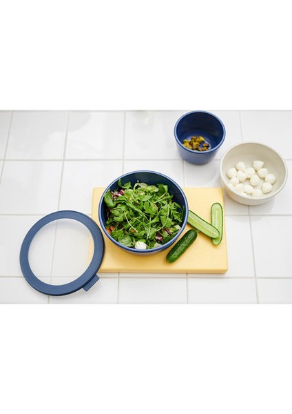 Multi Bowl Cirqula Round Saklama Kabı 1000 ml- Nordic white