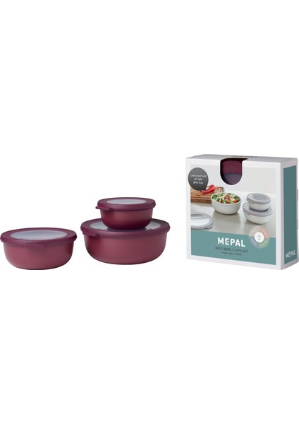 Set Cirqula Round 3 Saklama Kabı Pcs Ml