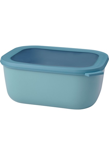 Multi Bowl Cirqula Rectangular Saklama Kabı 3000 Ml- Nordic Green