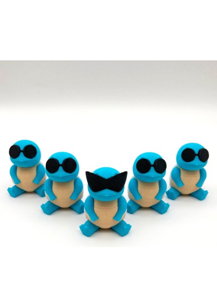 #0007 Squirtle Squad Pokemon Figür Seti
