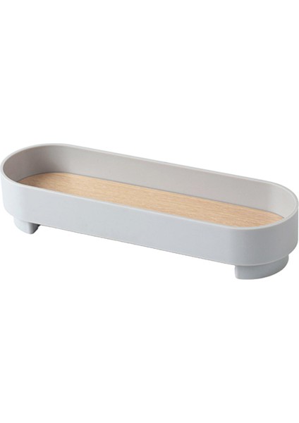 Abs Depolama Tepsisi Stand Şamdan Stand Depolama Dekoru Ev Yuvarlak Köşesi Gri (Yurt Dışından) fiyatları