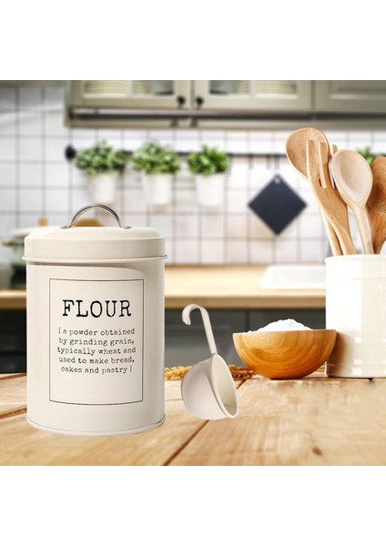 Pot En Étain De Stockage De Nourriture De Cuisine En Métal Blanc (Yurt Dışından) modelleri