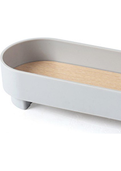 Abs Depolama Tepsisi Stand Şamdan Stand Depolama Dekoru Ev Yuvarlak Köşesi Gri (Yurt Dışından) fırsatları