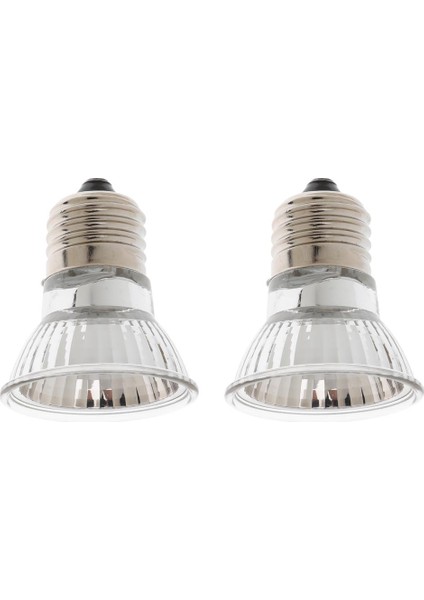 2 E27 220-240V 50W Hıme Tür Tutlu Halojen Pumur Uva Uvb (Kırmızı Işık) (Yurt Dışından)