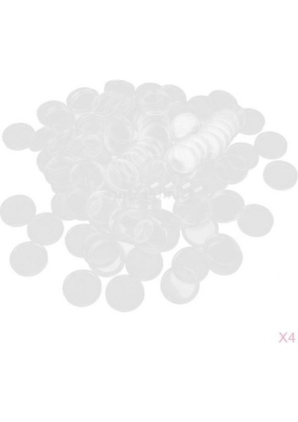 400 Şeffaf Para Kapsülleri Kutusu Kılıf 21MM 400 Pcs (Yurt Dışından) fiyatları
