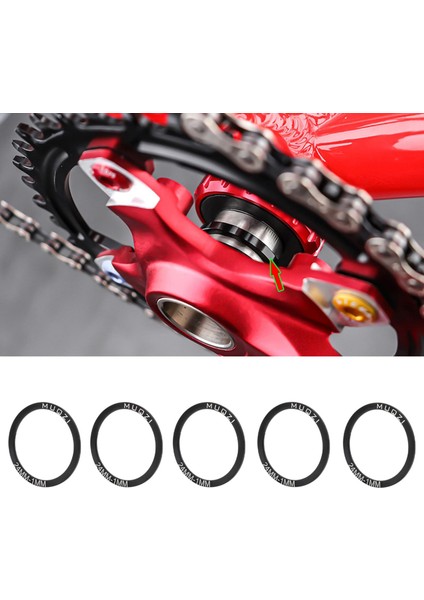 Bisiklet Alt Braket Conta Bisiklet Krank Yıkayıcı Bb Malzer Yol Bisiklet Parçaları 24MM 30MM T1MM (Yurt Dışından)