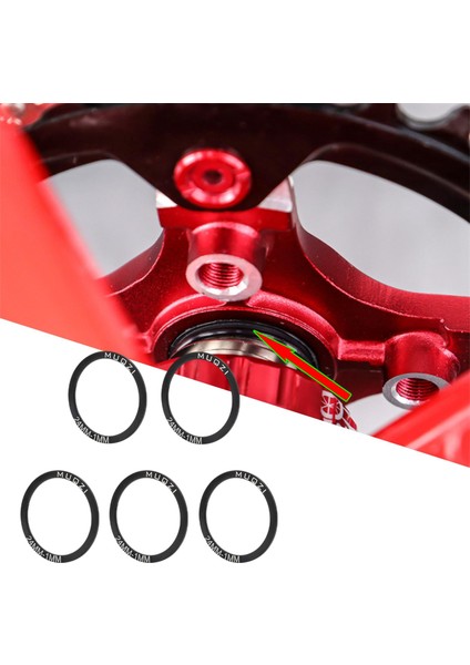 Bisiklet Alt Braket Conta Bisiklet Krank Yıkayıcı Bb Malzer Yol Bisiklet Parçaları 24MM 30MM T1MM (Yurt Dışından)