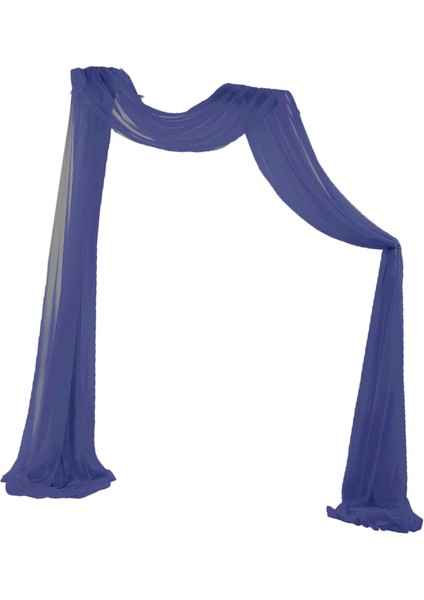 Polyester Fiber Arch Organ Arbor Drapery 6 Yarda Tören Partisi Tatil 1x Lacivert (Yurt Dışından)