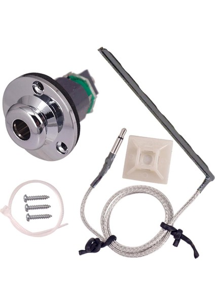 1 Set Gitar Preamp Piezo Akustik Gitarlar Için Pasif Pikaplar, Gümüş (Yurt Dışından) fırsatları