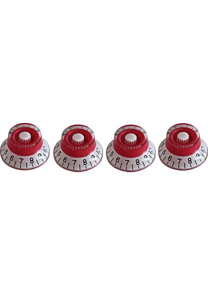 Elektro Gitar Için Gitar Kontrol Düğmeleri Için 4 Adet Kırmızı (Yurt Dışından)