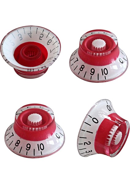 Elektro Gitar Için Gitar Kontrol Düğmeleri Için 4 Adet Kırmızı (Yurt Dışından) fiyatları