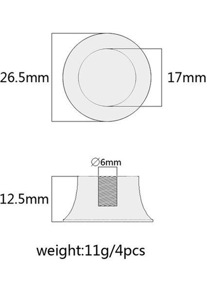 Elektro Gitar Için Gitar Kontrol Düğmeleri Için 4 Adet Kırmızı (Yurt Dışından) indirimleri