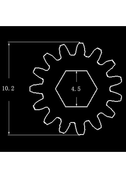 Hex Hole Dişli 1:15 7 Pcs (Yurt Dışından)