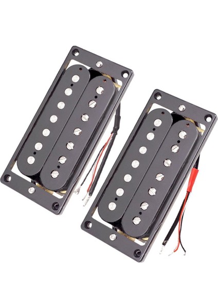 7 Telli Elektro Gitar Için Bir Set Siyah Çift Pikap (Yurt Dışından)
