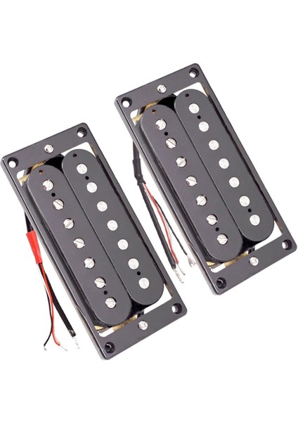 7 Telli Elektro Gitar Için Bir Set Siyah Çift Pikap (Yurt Dışından)