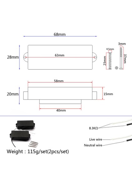 4 String Hassas Gitar Pikap Elektrik Bas Gitar (Yurt Dışından) fırsatları