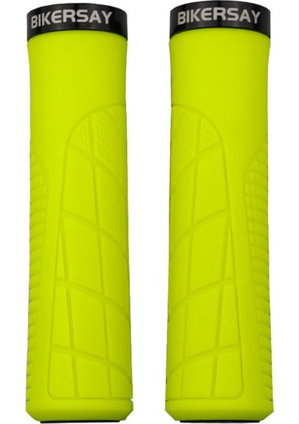 2pcs Dağ Bisikleti Gidon Tutamakları Bmx Anti Slip Dağ Bisikleti 22.2 mm Sarı (Yurt Dışından)