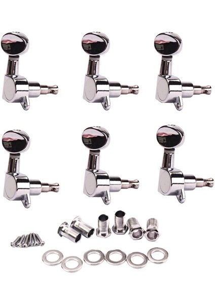 Elektro Gitar 6r Sağ Ayar Tuşları Pegs Makine Başlıkları Seti (Yurt Dışından)