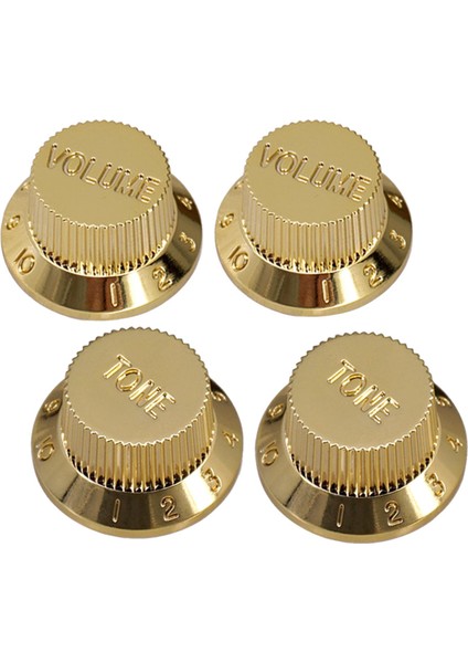 Tını ve Hacim Hızı Kontrol Düğmeleri Gitar Yerine Geçer Yedek Parçalar 2pcs T 2pcs V Gold (Yurt Dışından)