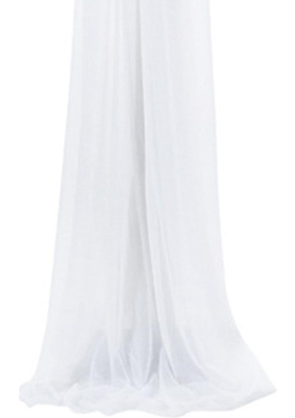 Polyester Fiber Kemer Örtüsü Arbor Drapery 6 Yarda Tören Partisi Tatil 1x Beyaz (Yurt Dışından)