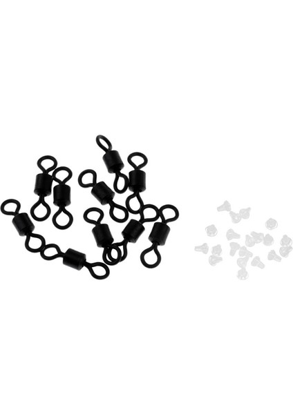 10 Adet Yuvarlanma Namlu Döner Deniz Balıkçılığı + 20PC Kauçuk Sapı Kanca Durur Boncuklar (Yurt Dışından) indirimleri