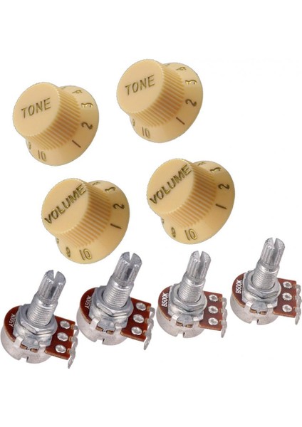 Gitar Mini Potansiyometre Pot 500K ve Hacim Kontrolü Düğmesi Aksesuarları (Yurt Dışından) indirimleri
