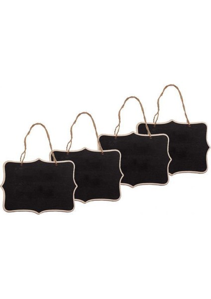 Çift Taraflı Mini Asılı Kara Tahta 3 Adet (Yurt Dışından)