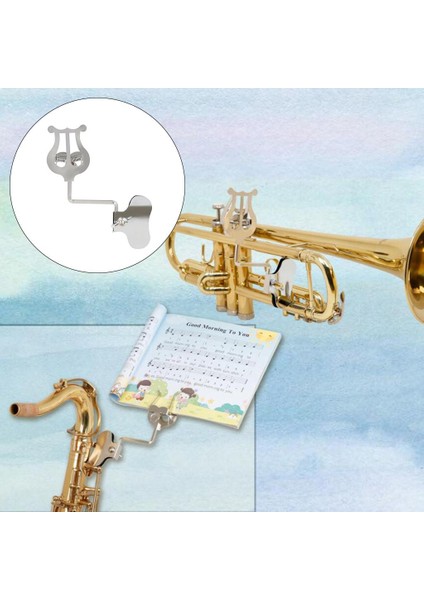 Yürüyen Bant Trombon Aksesuarları Için Metal Nota Kelepçe Tutucu (Yurt Dışından) modelleri