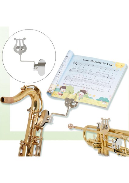 Yürüyen Bant Trombon Aksesuarları Için Metal Nota Kelepçe Tutucu (Yurt Dışından) indirimleri