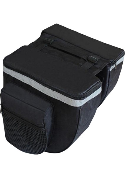 Bisiklet Pannier Kuyruk Koltuğu Pannier Pack Çift Taraflı Siyah (Yurt Dışından)