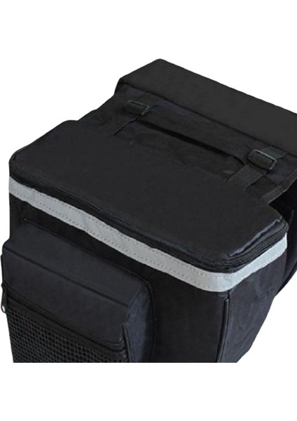 Bisiklet Pannier Kuyruk Koltuğu Pannier Pack Çift Taraflı Siyah (Yurt Dışından)