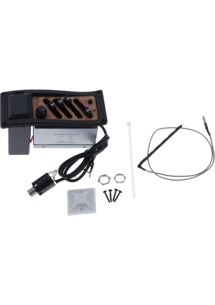 Akustik 4-Band EQ-7545R Ekolayzer Guitar Preamp Piezo Pidans LCD Tuner (Yurt Dışından)