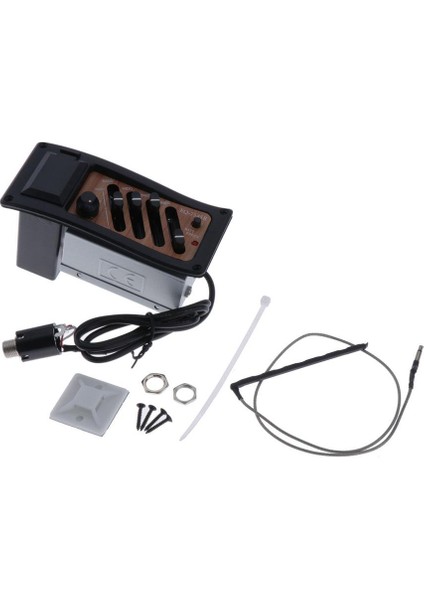 Akustik 4-Band EQ-7545R Ekolayzer Guitar Preamp Piezo Pidans LCD Tuner (Yurt Dışından)