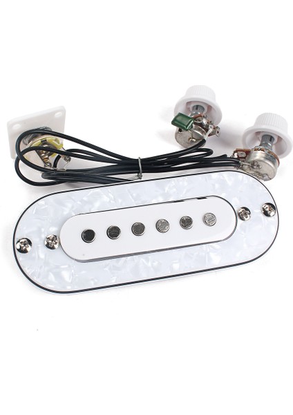 Beyaz 52MM Köprü Pickup 6 Adet Için Ön Kesim Akustik Folk Gitar (Yurt Dışından) modelleri